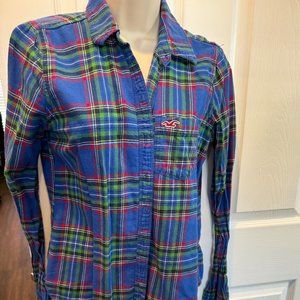 HOLLISTER FLANNEL TOP